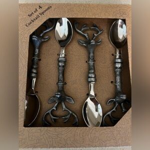 Deer head Cocktail Spoons
